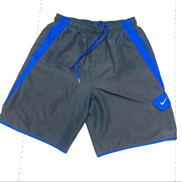 Nike Other - Nike Grey/Blue Swim Trunks Size Medium
